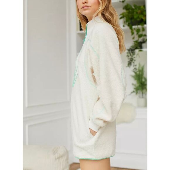 Urban Outfitters Out From Under Jackie Ski Fleece Long Sleeve Winter Playsuit M - Picture 3 of 16